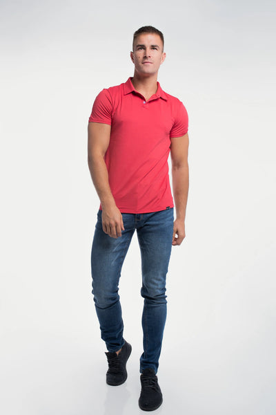 Havok Polo - Crimson - photo from front #color_crimson