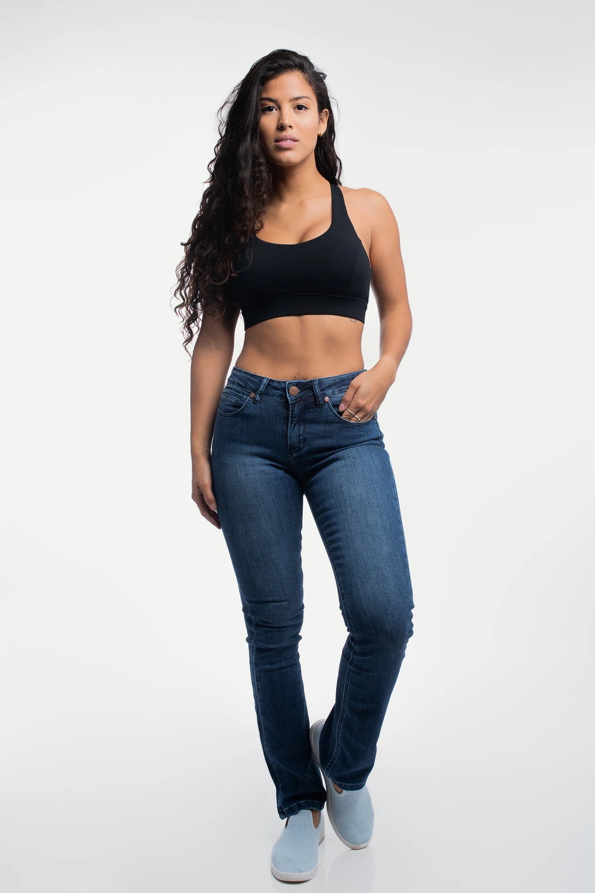 Womens Bootcut Athletic Fit Jeans